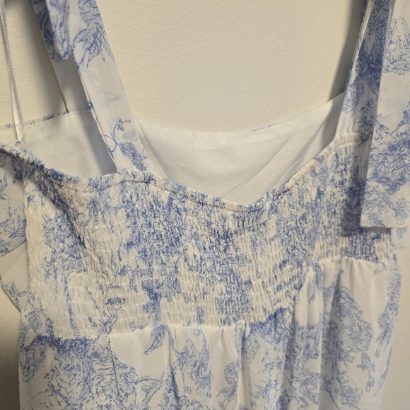 Lucy Paris Toile Tie Shoulder Mini Dress - Picture 5 of 7